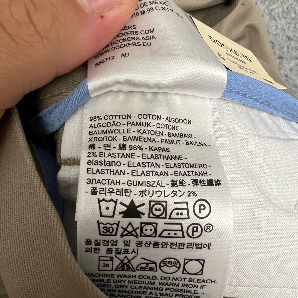 Dockers Dress Pants Mens 38x34 Signature Khaki Beige Relaxed Stretch NEW Casual - Picture 13 of 14